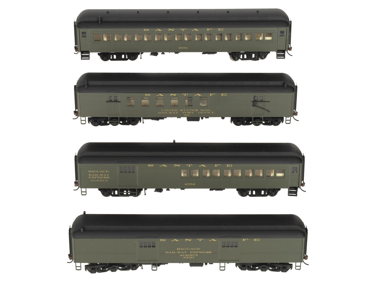 Rivarossi RT600229 HO Scale Santa Fe 60' Heavyweight Passenger Car Set LN/Box