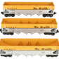 K-Line K623-1491A Rio Grande 4-Bay Diecast Hopper (Pack of 3) LN/Box