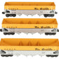 K-Line K623-1491A Rio Grande 4-Bay Diecast Hopper (Pack of 3) LN/Box