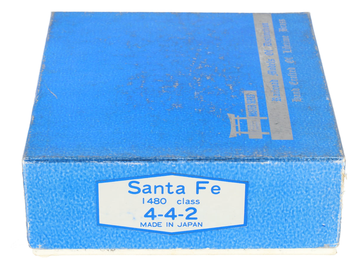 NJ International ST-209 BRASS HO AT&SF 4-4-2 Steam Locomotive & Tender #1487/Box