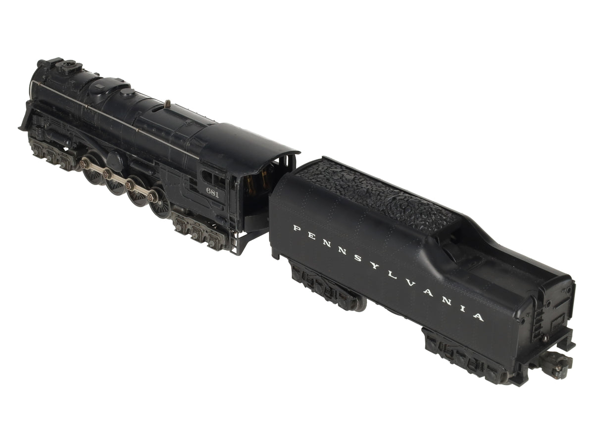 Lionel 681 Vintage O 6-8-6 Diecast S2 Steam Turbine Loco w/2671W Tender VG