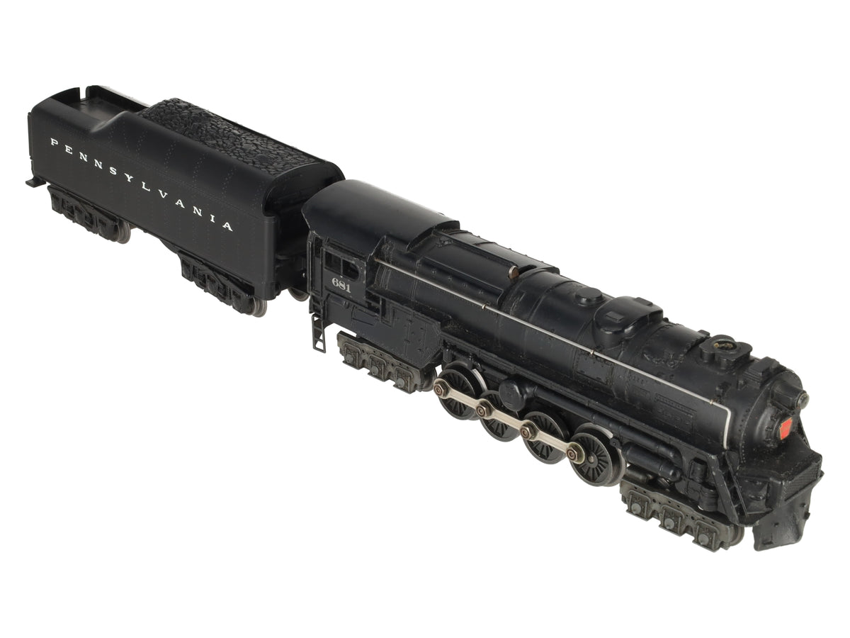 Lionel 681 Vintage O 6-8-6 Diecast S2 Steam Turbine Loco w/2671W Tender VG