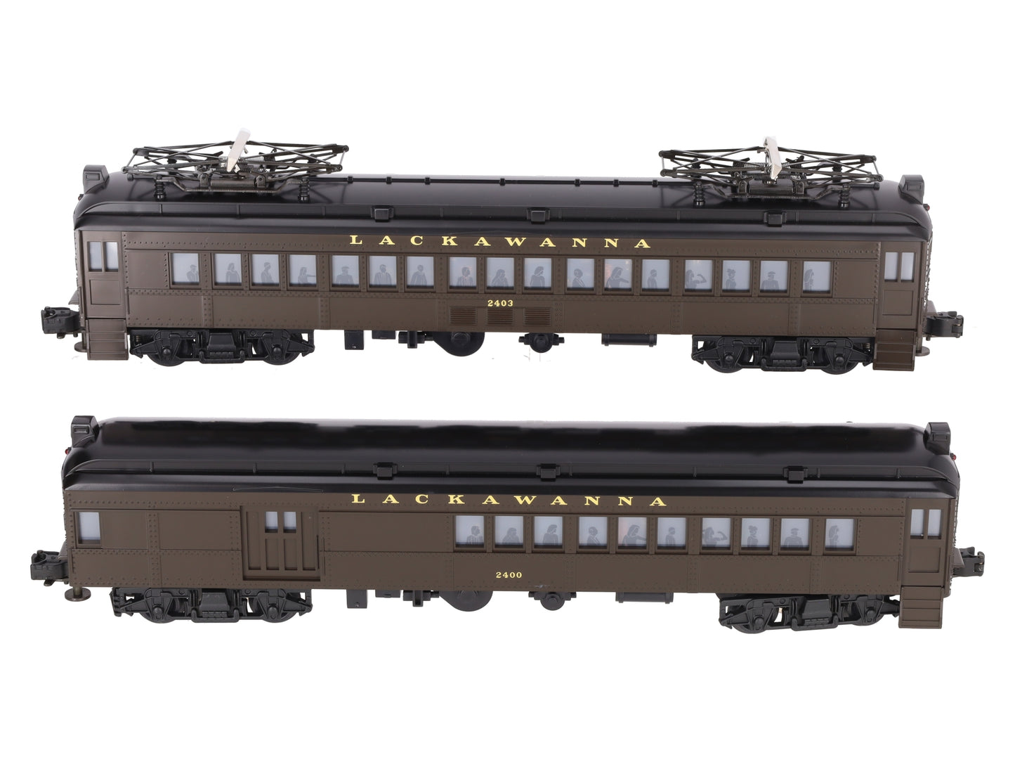 Lionel 6-18305 O Gauge Lackawanna Non-Powered Multiple-Unit Commuter (2 Car Set) EX/Box