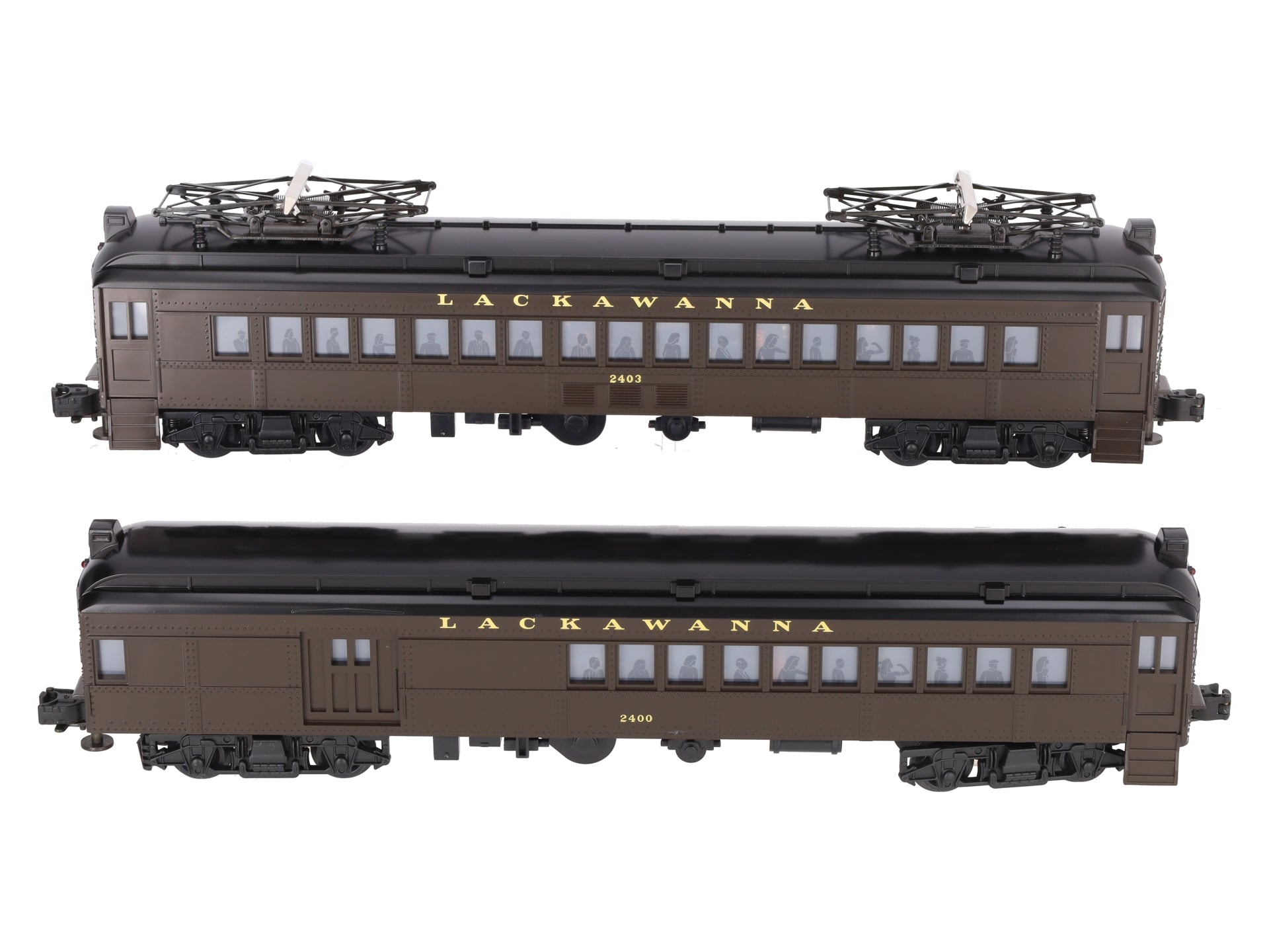 Lionel 6-18305 O Gauge Lackawanna Non-Powered Multiple-Unit Commuter (2 Car Set) EX/Box