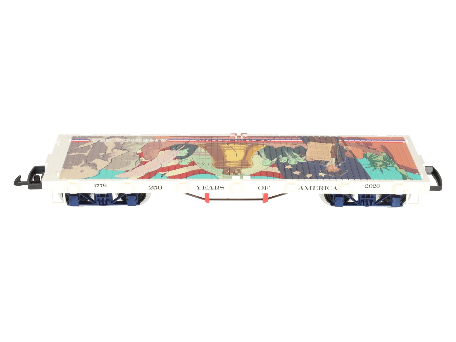 LGB 40598 G 250 Years of America Flat Car w/Metal Wheels