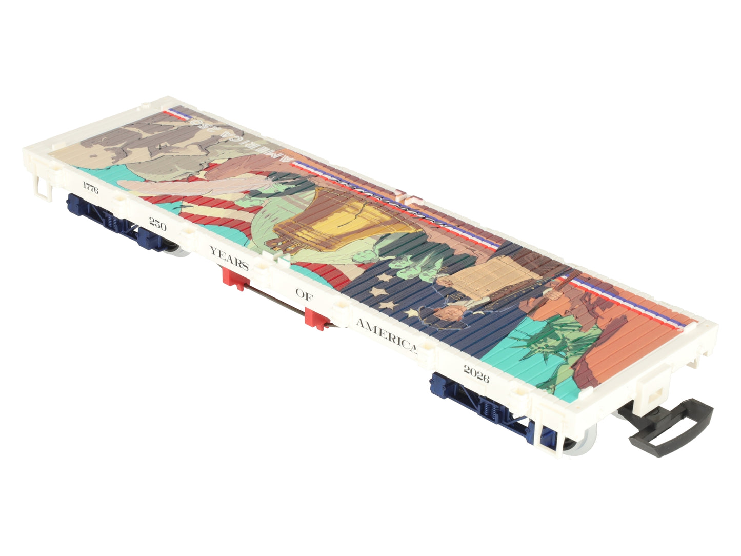 LGB 40598 G 250 Years of America Flat Car w/Metal Wheels