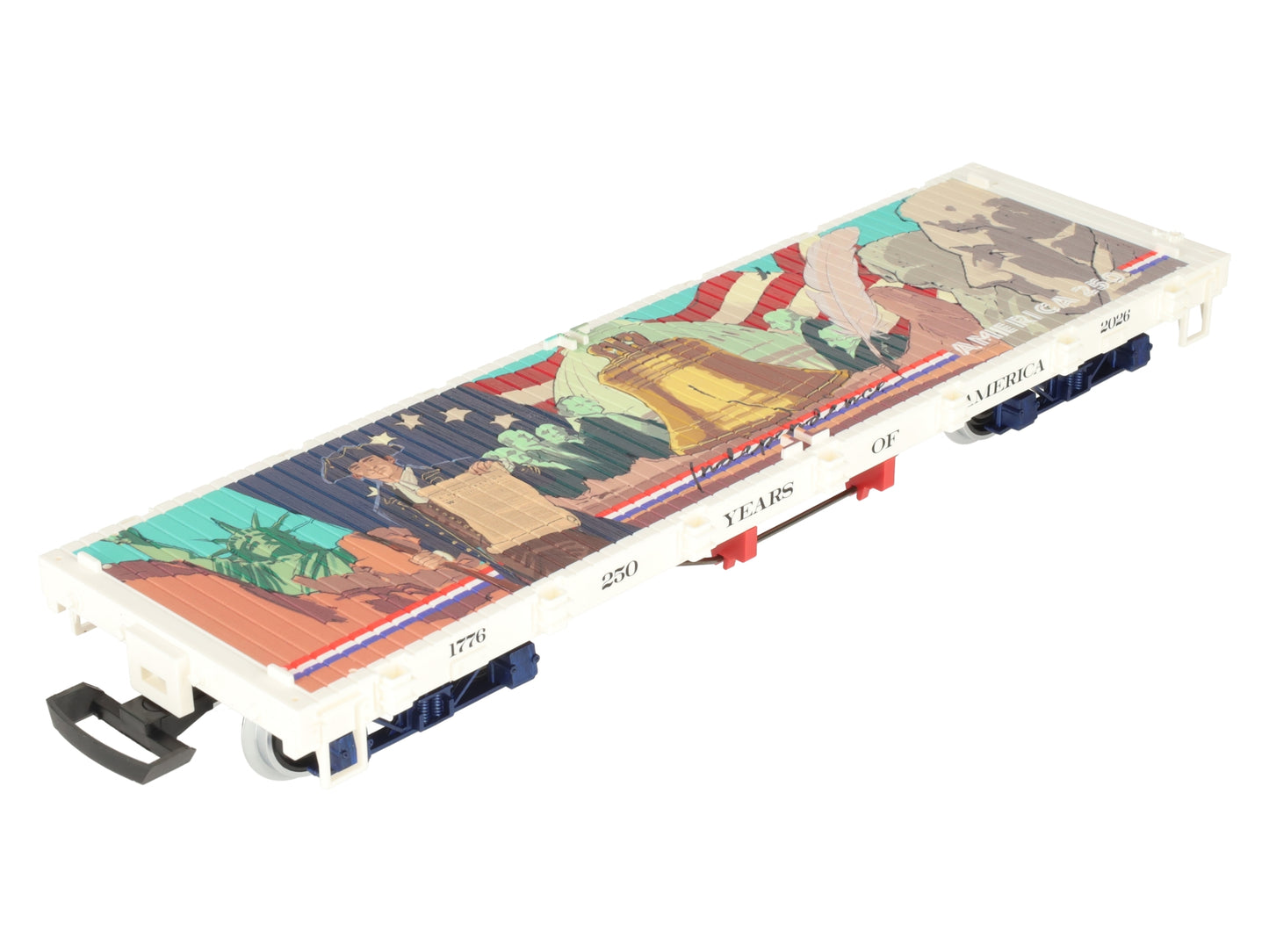LGB 40598 G 250 Years of America Flat Car w/Metal Wheels