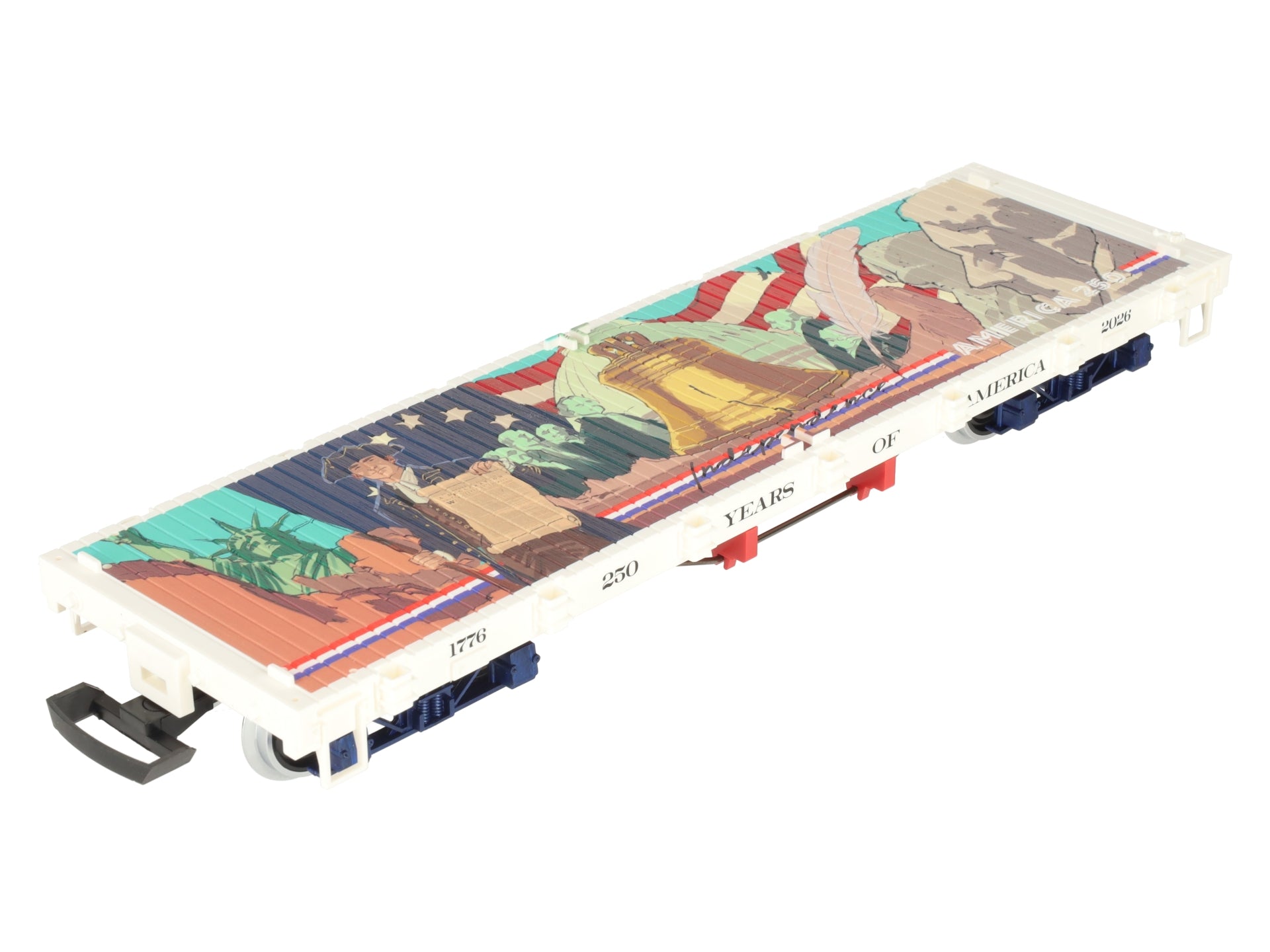 LGB 40598 G 250 Years of America Flat Car w/Metal Wheels