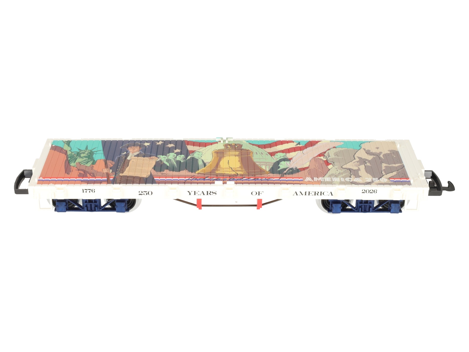 LGB 40598 G 250 Years of America Flat Car w/Metal Wheels