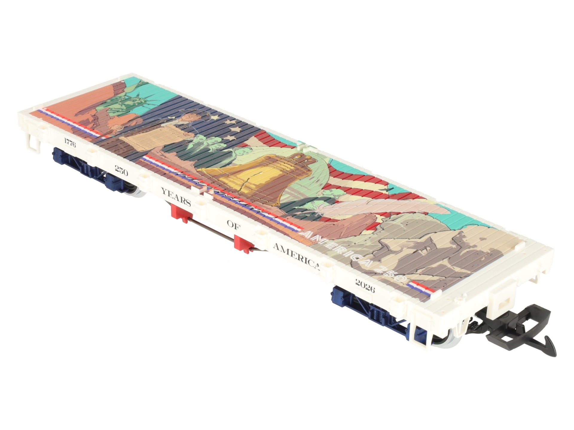 LGB 40598 G 250 Years of America Flat Car w/Metal Wheels