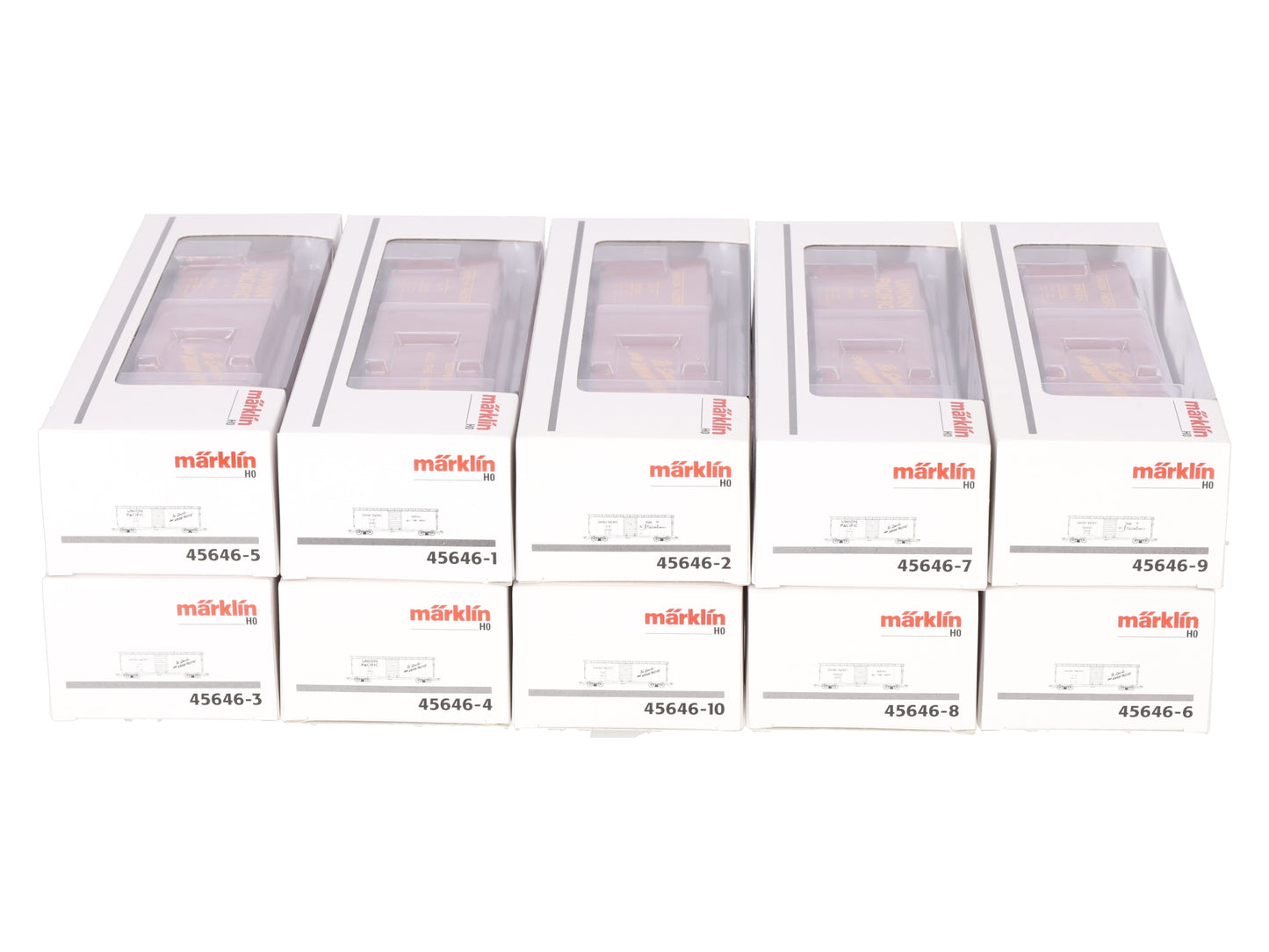 Marklin 45646 HO Union Pacific Boxcars (Set of 10) LN/Box