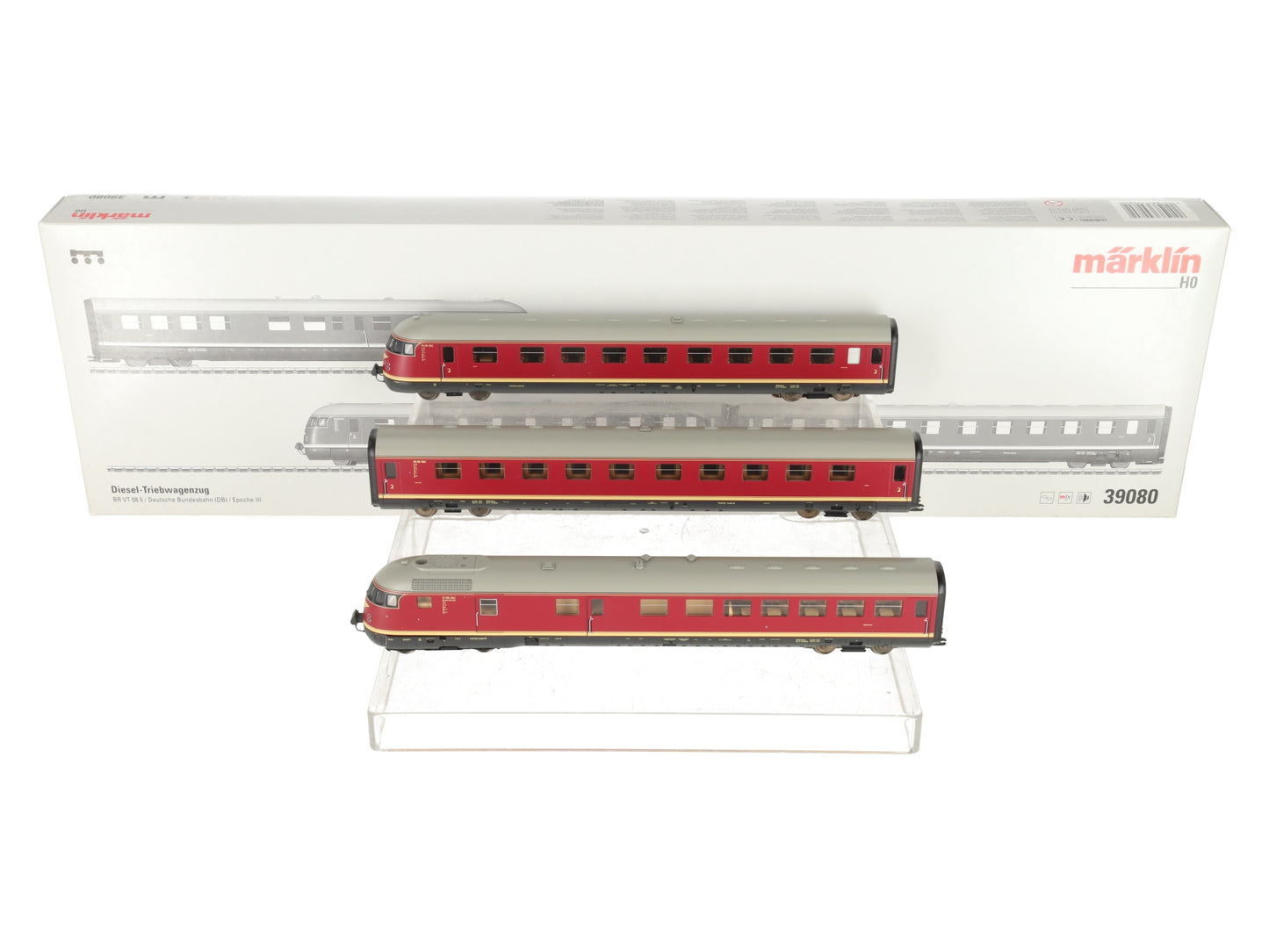 Marklin 39080 HO Gauge German Federal Railroad Diesel Train Set LN/Box