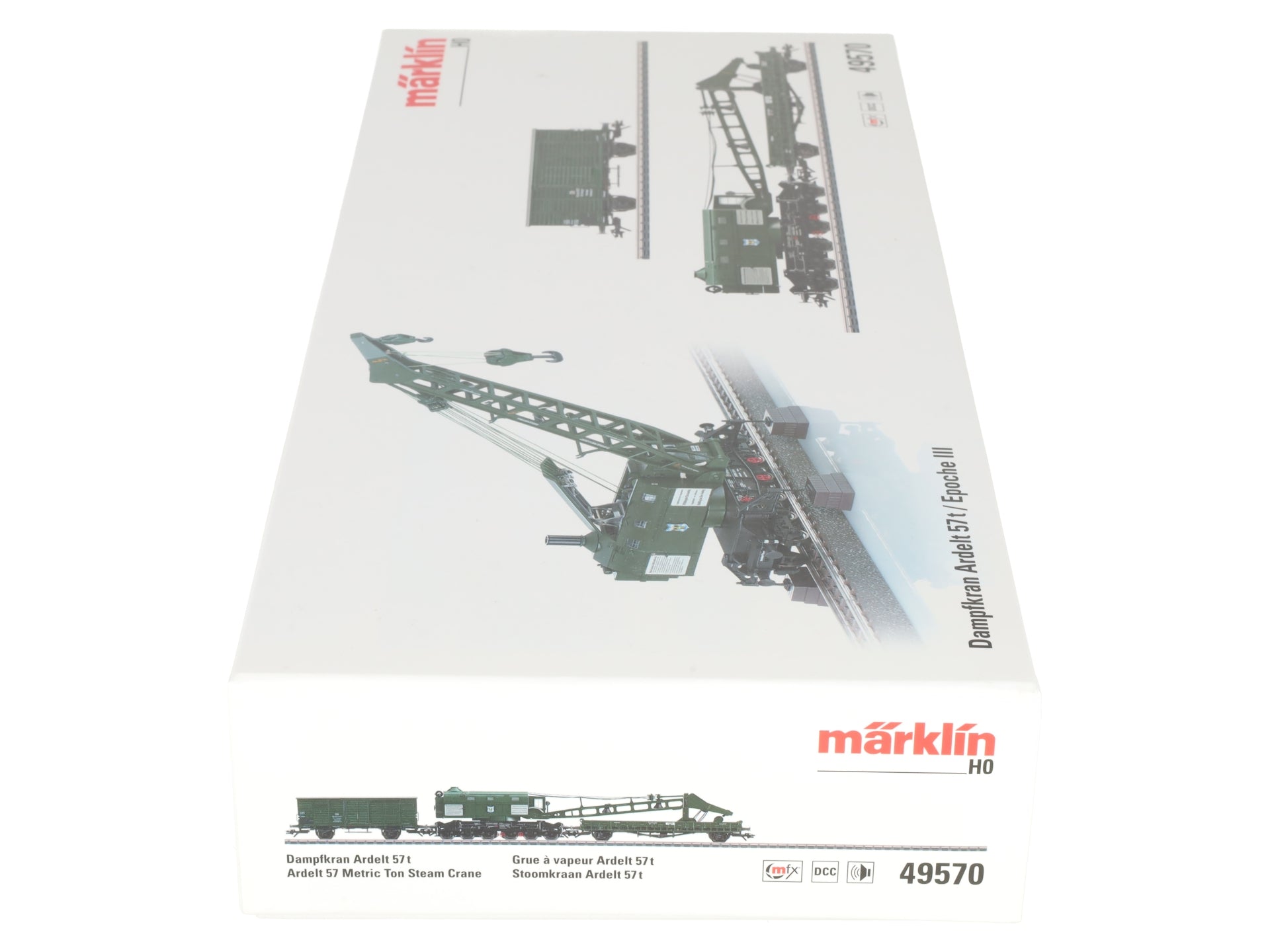 Marklin 49570 HO German Federal Railroad Ardelt 57 Metric Ton Steam Crane