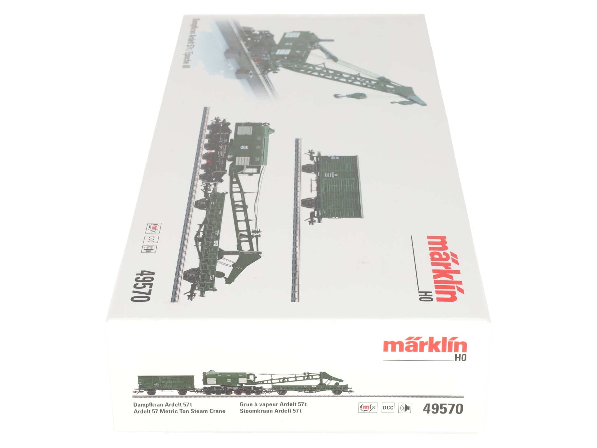 Marklin 49570 HO German Federal Railroad Ardelt 57 Metric Ton Steam Crane  LN/Box
