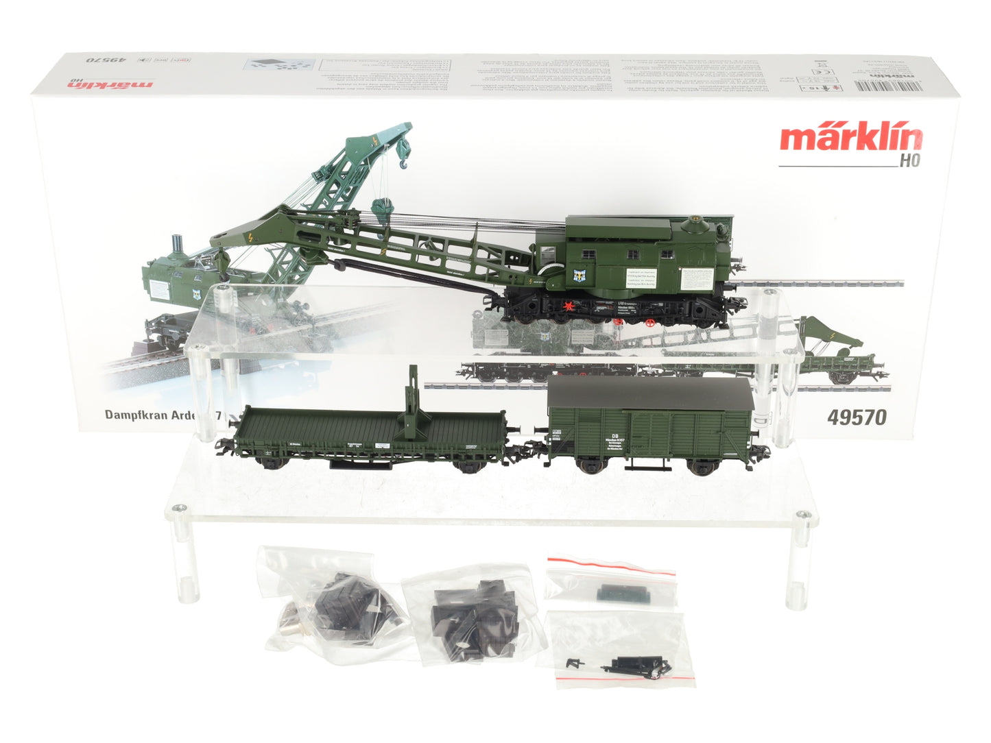 Marklin 49570 HO German Federal Railroad Ardelt 57 Metric Ton Steam Crane