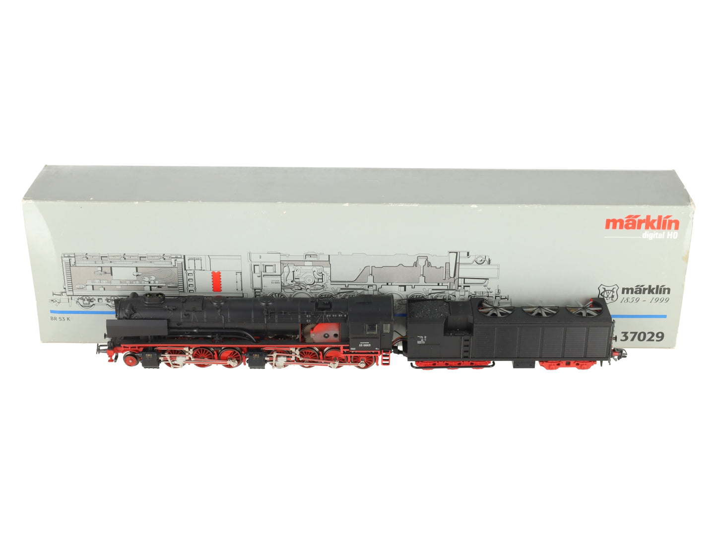 Marklin 37029 HO Scale BR 53 K Cut Away Steam Locomotive & Tender #53 0003 EX/Box