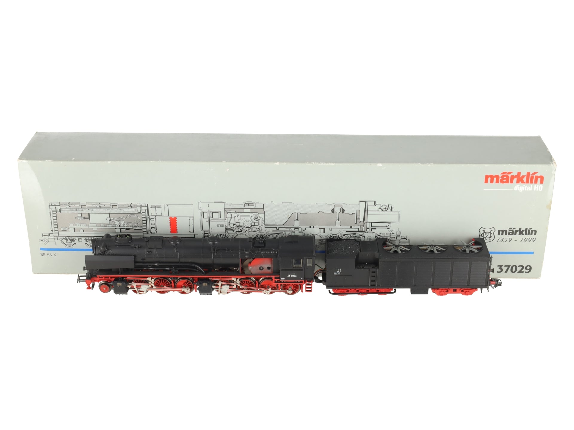 Marklin 37029 HO Scale BR 53 K Cut Away Steam Locomotive & Tender #53 0003 EX/Box