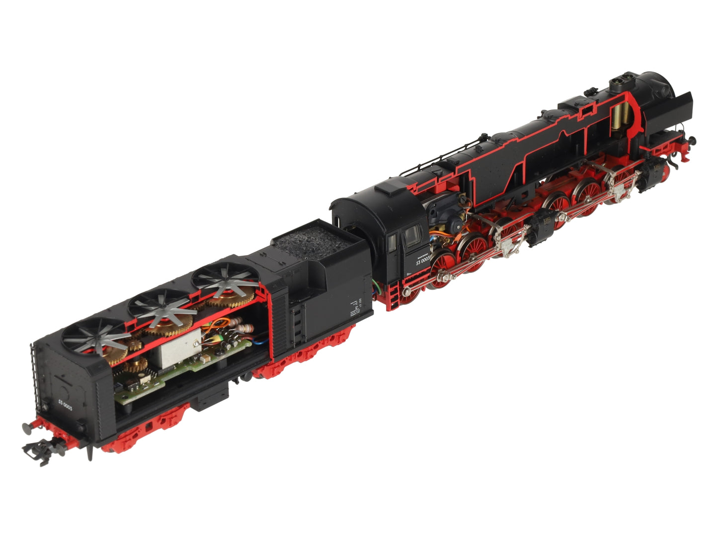 Marklin 37029 HO Scale BR 53 K Cut Away Steam Locomotive & Tender #53 0003 EX/Box