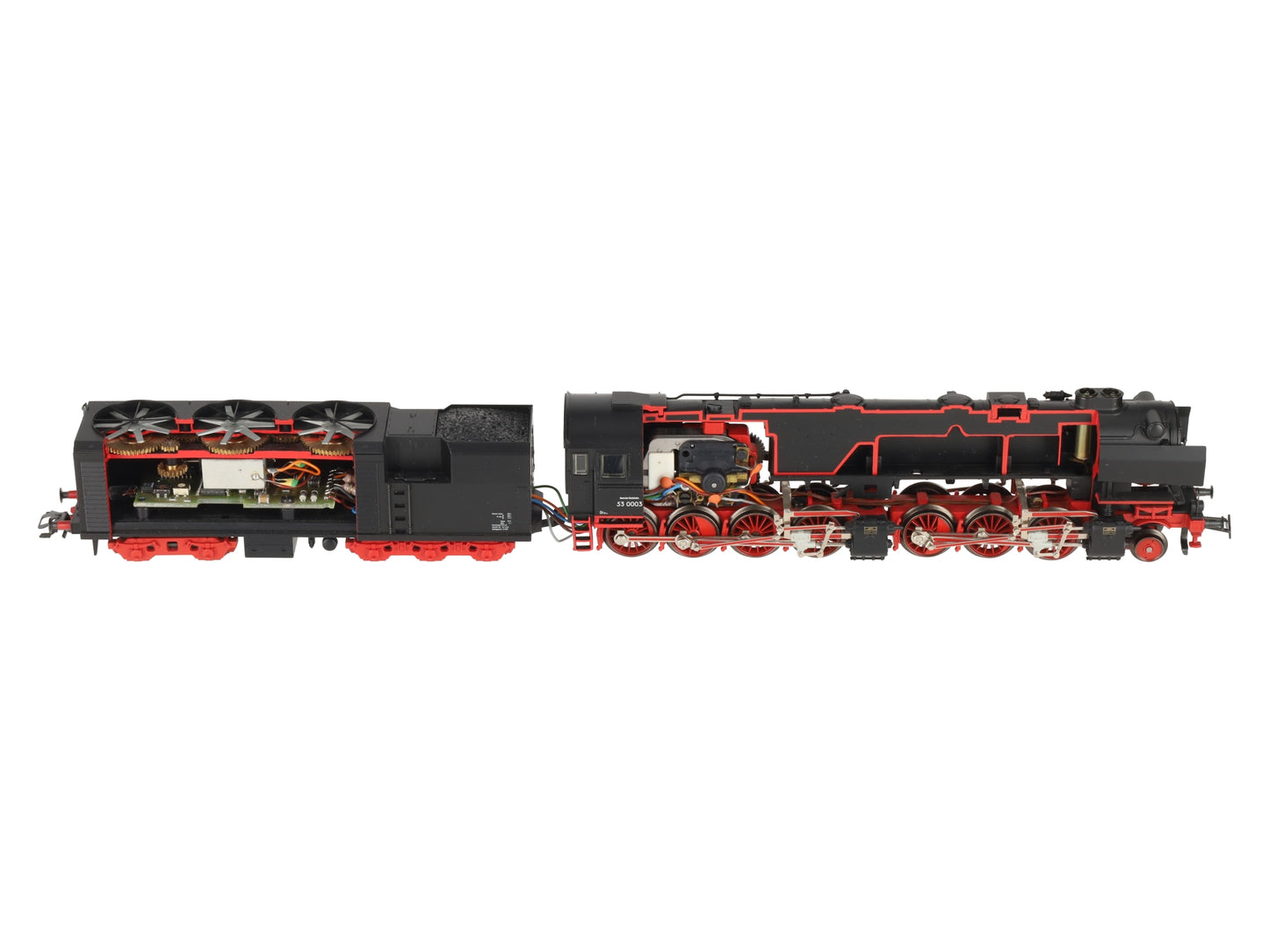 Marklin 37029 HO Scale BR 53 K Cut Away Steam Locomotive & Tender #53 0003 EX/Box