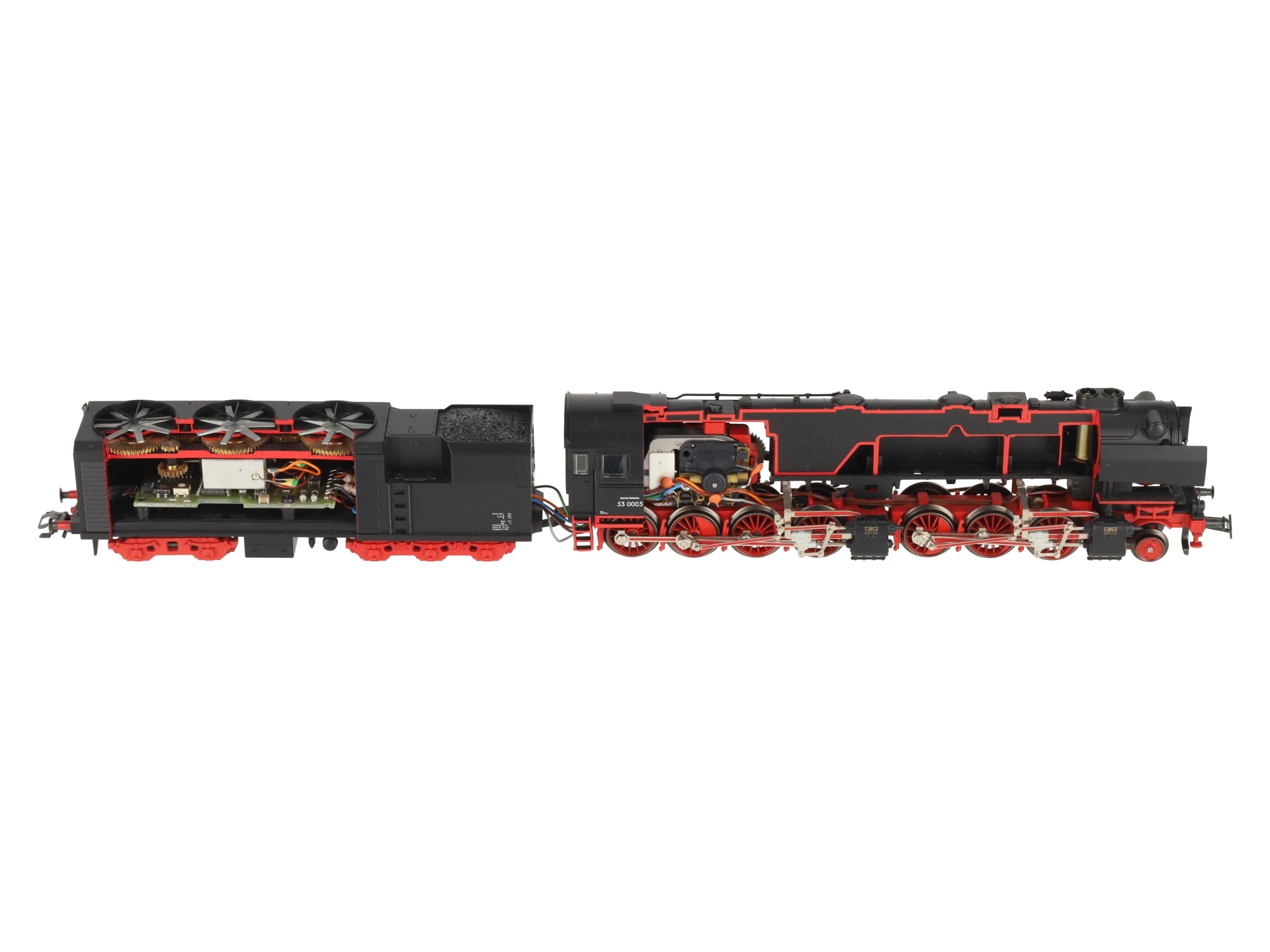 Marklin 37029 HO Scale BR 53 K Cut Away Steam Locomotive & Tender #53 0003 EX/Box