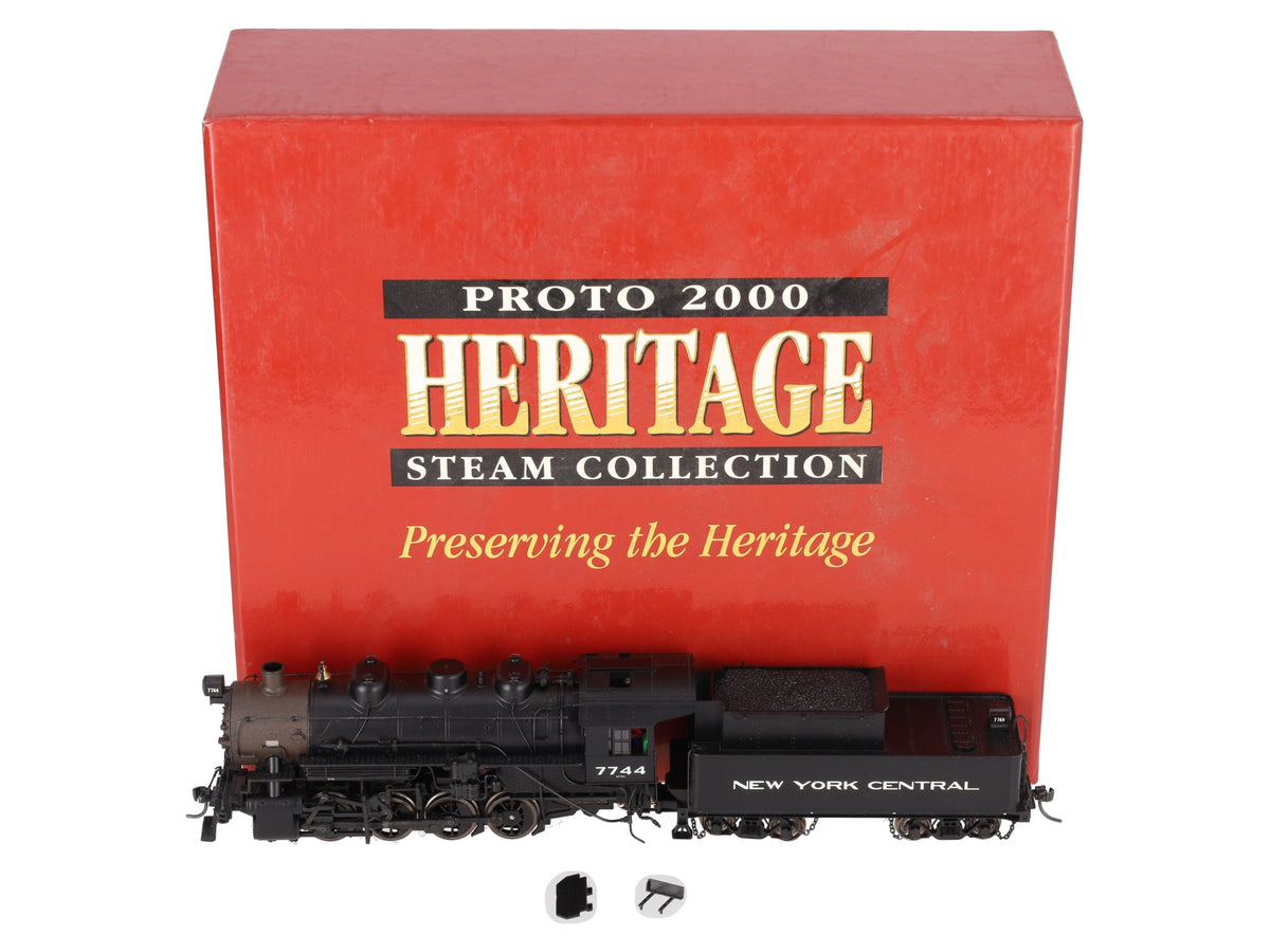 Proto 2000 23292 HO New York Central USRA 0-8-0 Steam Locomotive & Tender #7744 EX/Box