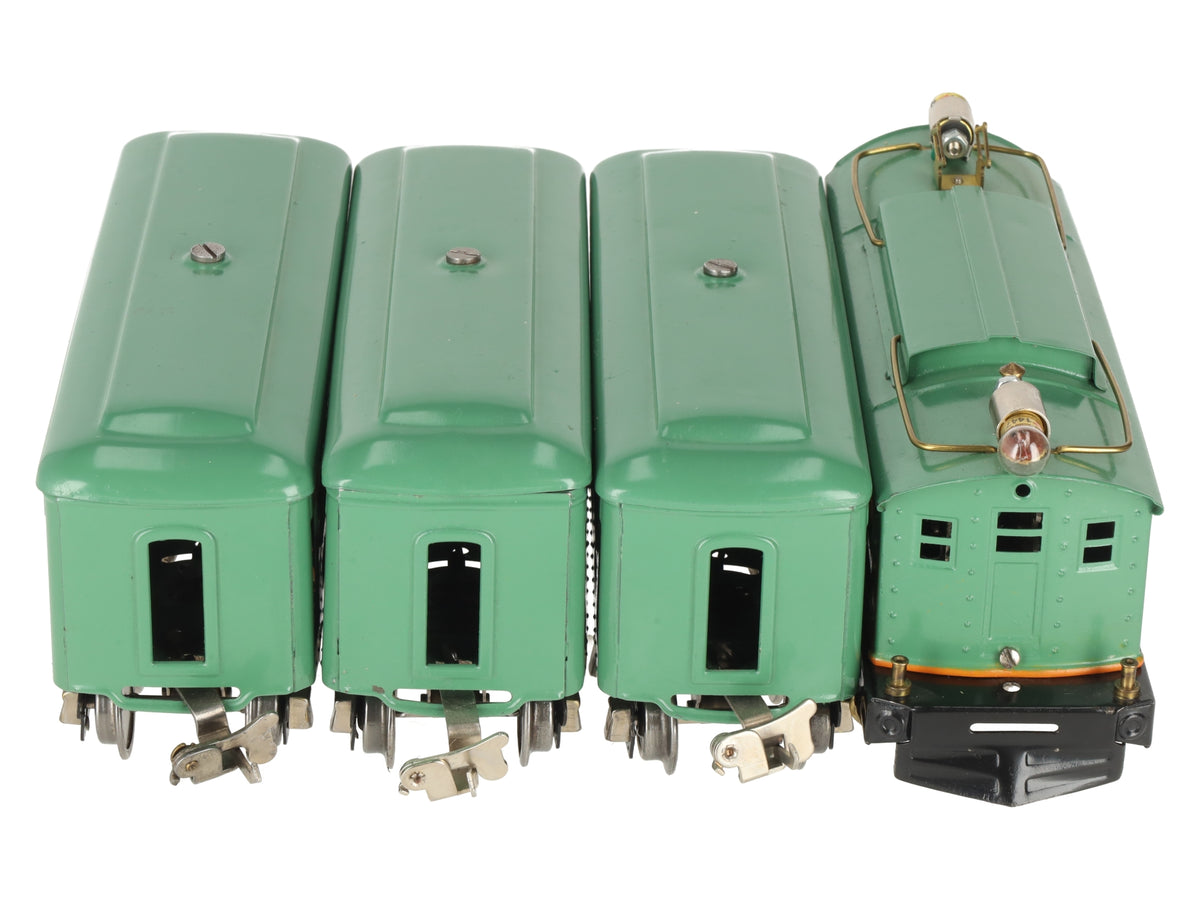 Lionel 253 Vintage O Prewar Electric Locomotive 4-Car Passenger Set #607/#608