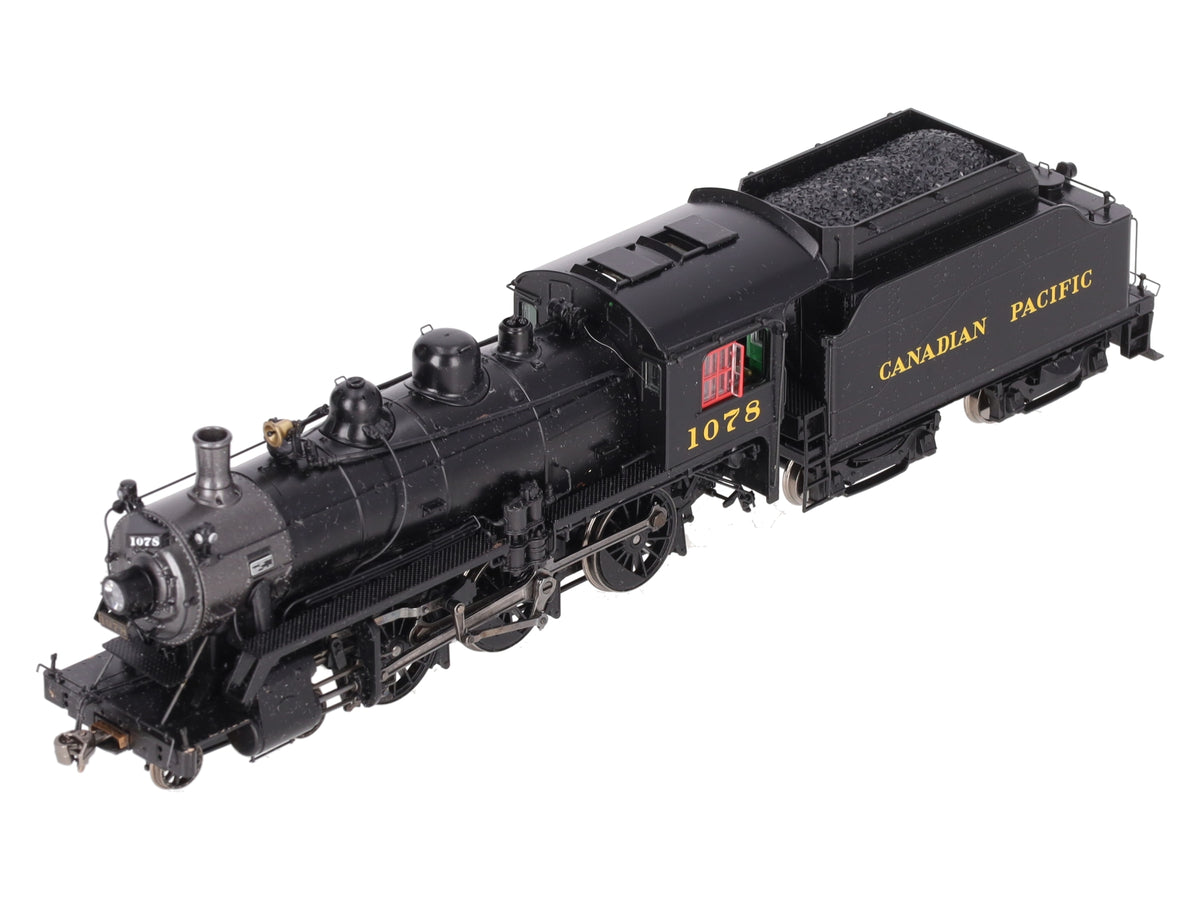 Rapido Trains 602507 HO CPR D10k Class Steam Locomotive w/ DCC & Sound #1078 EX/Box