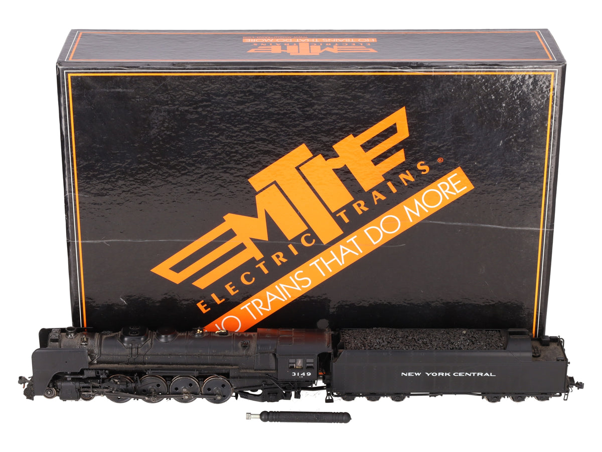 MTH HO Scale NYC 4-8-2 L-4B Steam Locomotive & Tender w/ PS3 #3149 EX