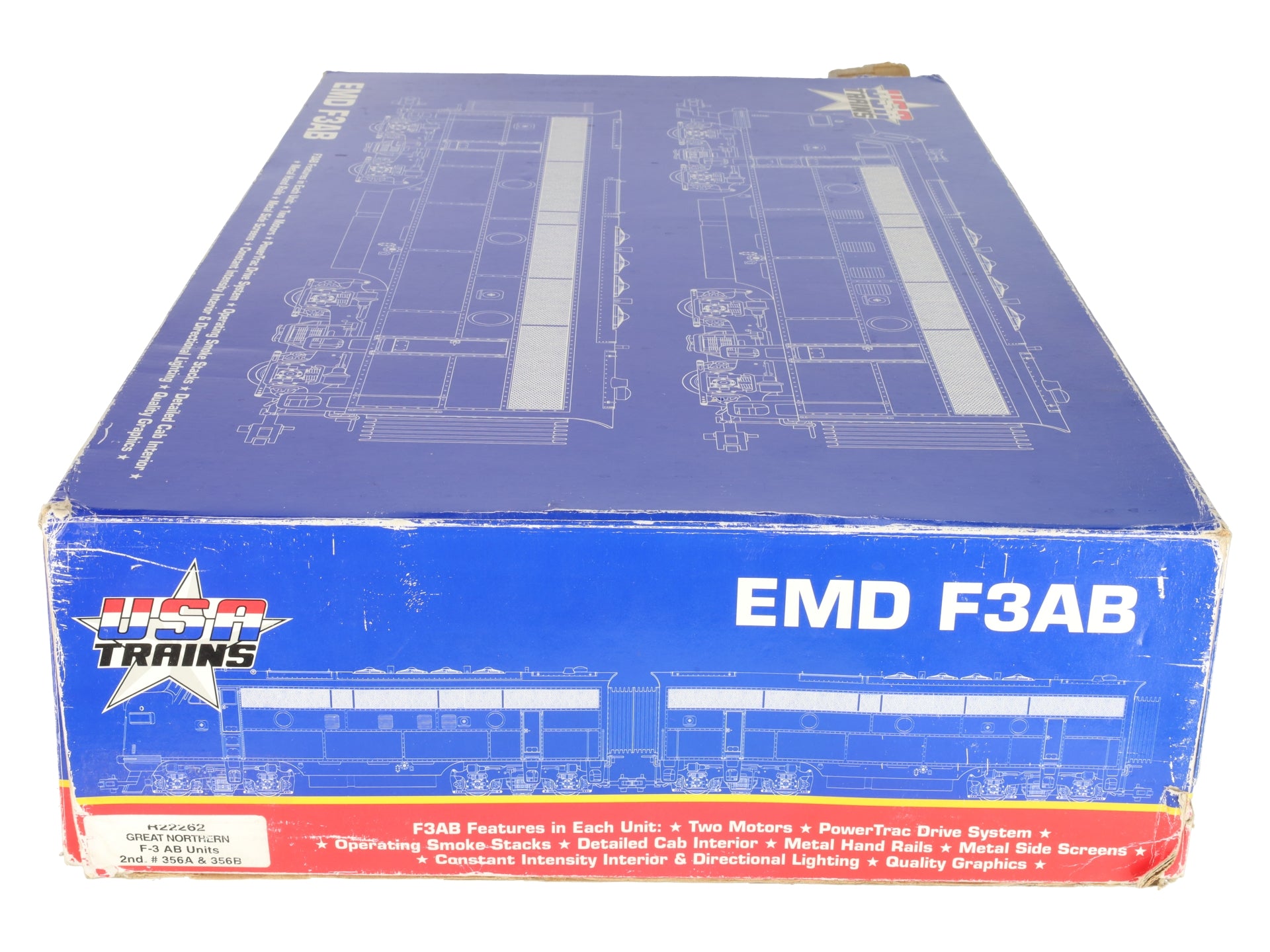 USA Trains 22262 Great Northern F-3 AB Unit Powered Diesel Locomotives EX/Box