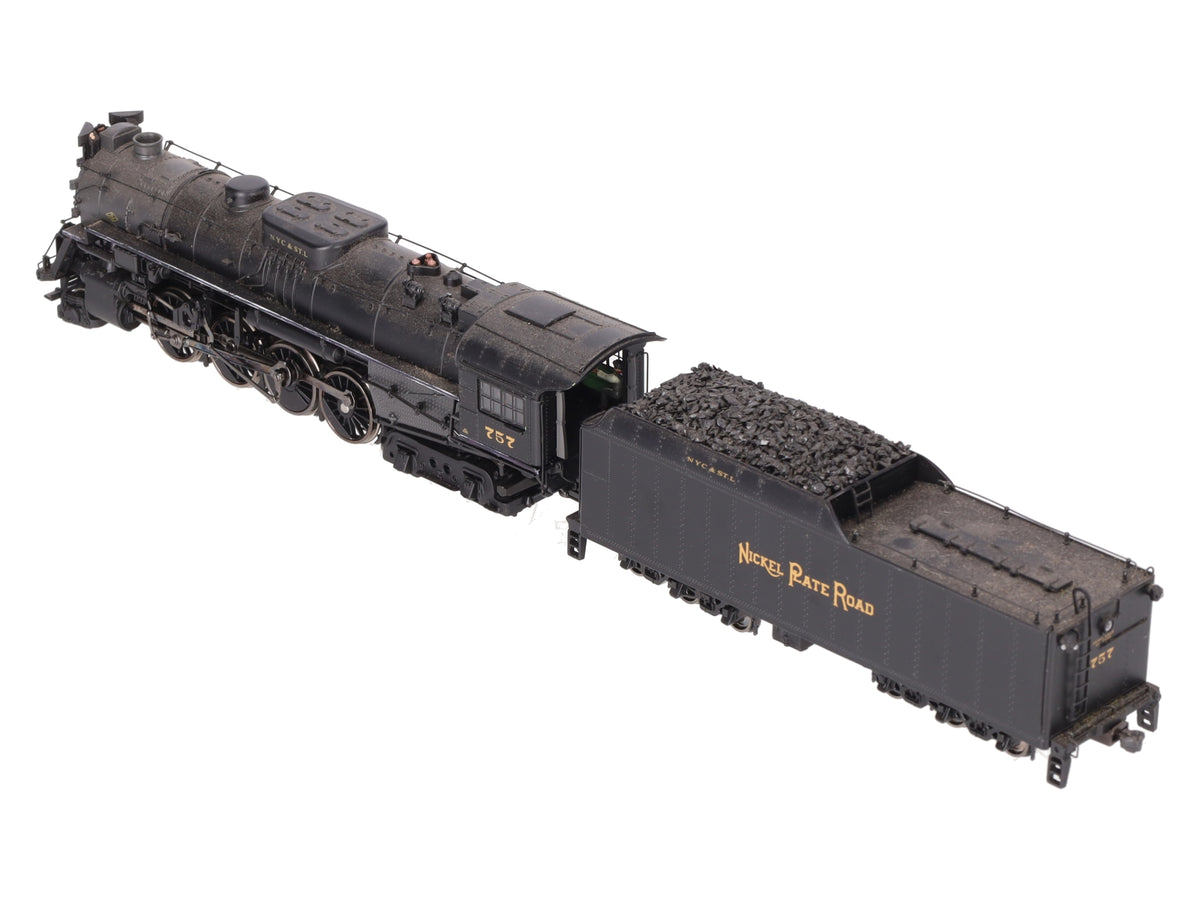 MTH 80-3175-1 HO Nickel Plate Road 2-8-4 Berkshire Loco & Tender w/PS3.0 #757 EX/Box