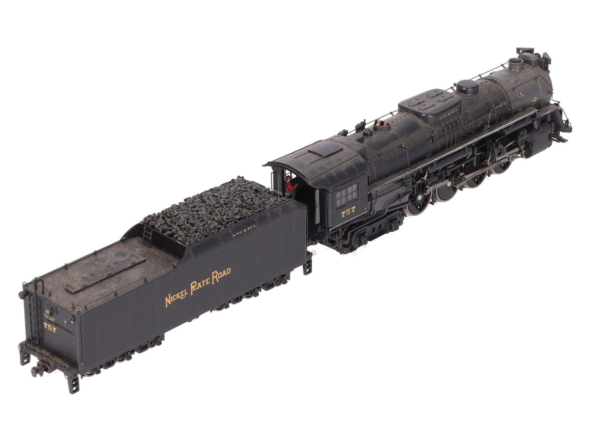 MTH 80-3175-1 HO Nickel Plate Road 2-8-4 Berkshire Loco & Tender w/PS3.0 #757 EX/Box