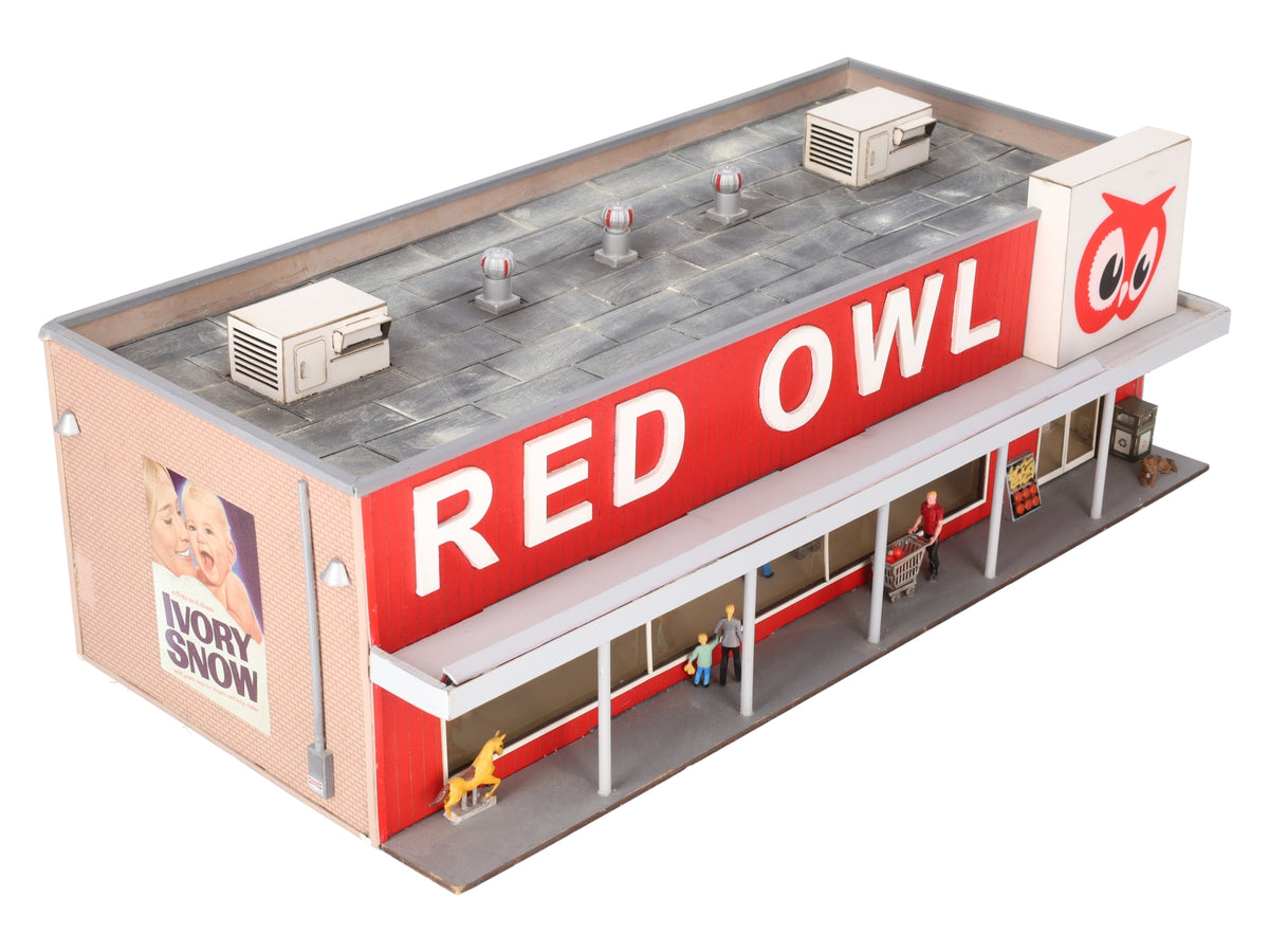 Menards 279-3472 O Scale Red Owl Grocery Store Building EX/Box