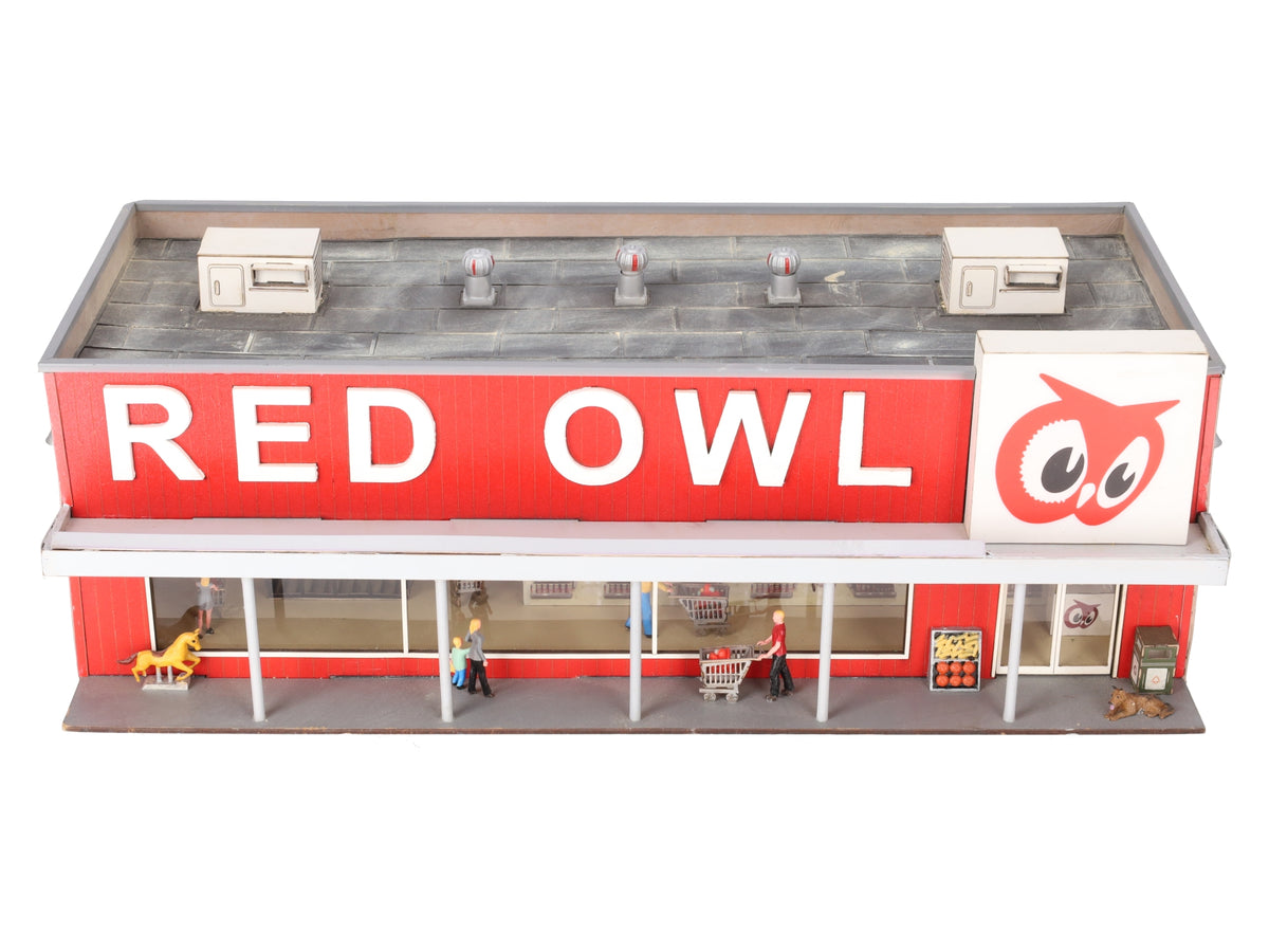 Menards 279-3472 O Scale Red Owl Grocery Store Building EX/Box