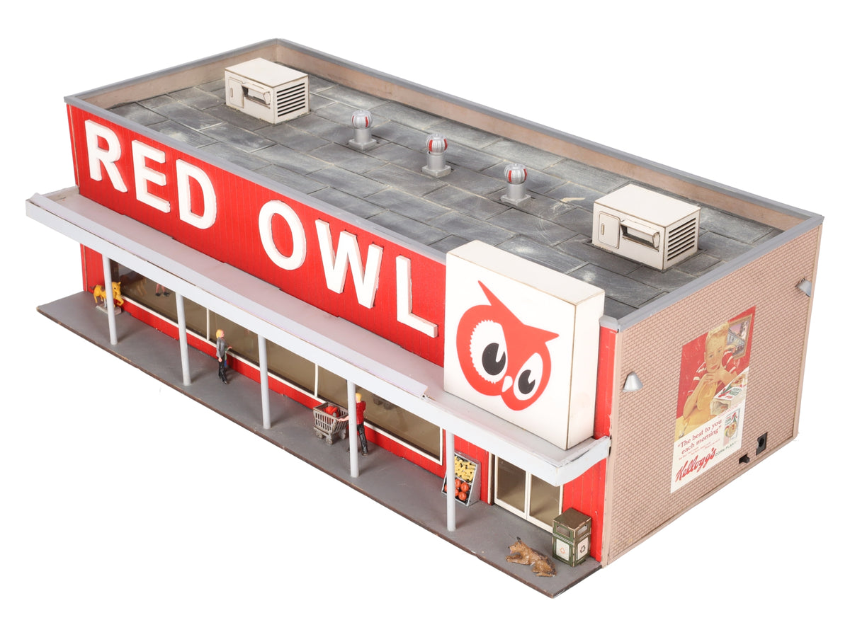 Menards 279-3472 O Scale Red Owl Grocery Store Building EX/Box