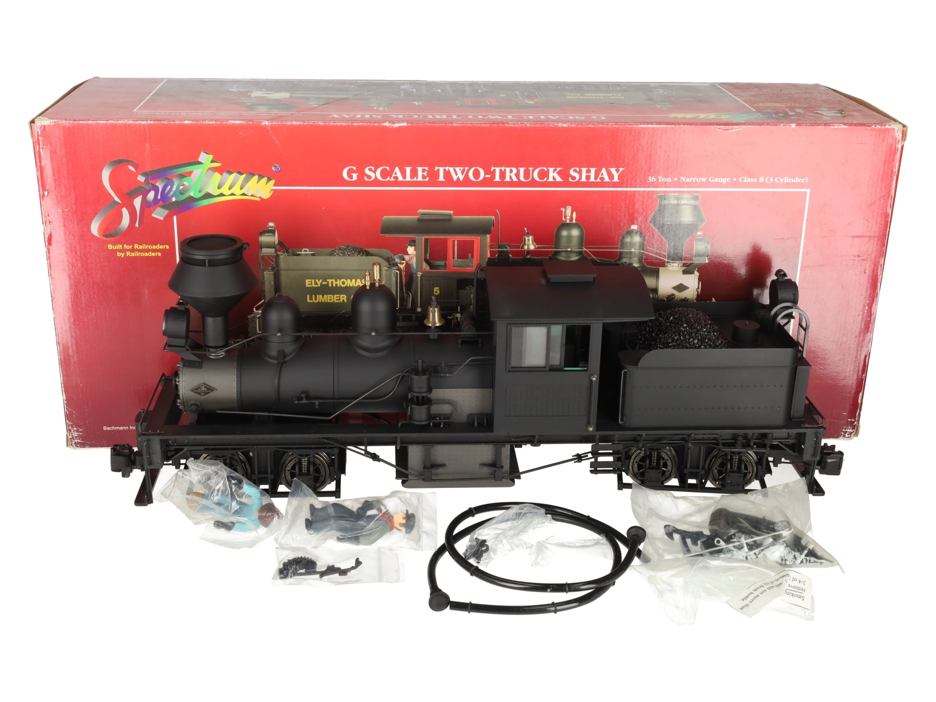 Bachmann 81199 Spectrum G Scale 36-Ton Two-Truck Class B Shay EX/Box