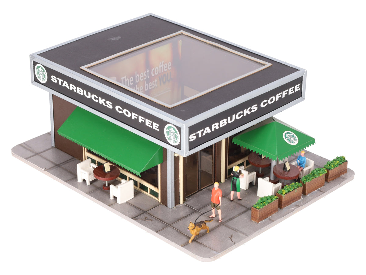 Menards 279-4325 O Gauge Assembled Starbucks Coffee Shop EX/Box