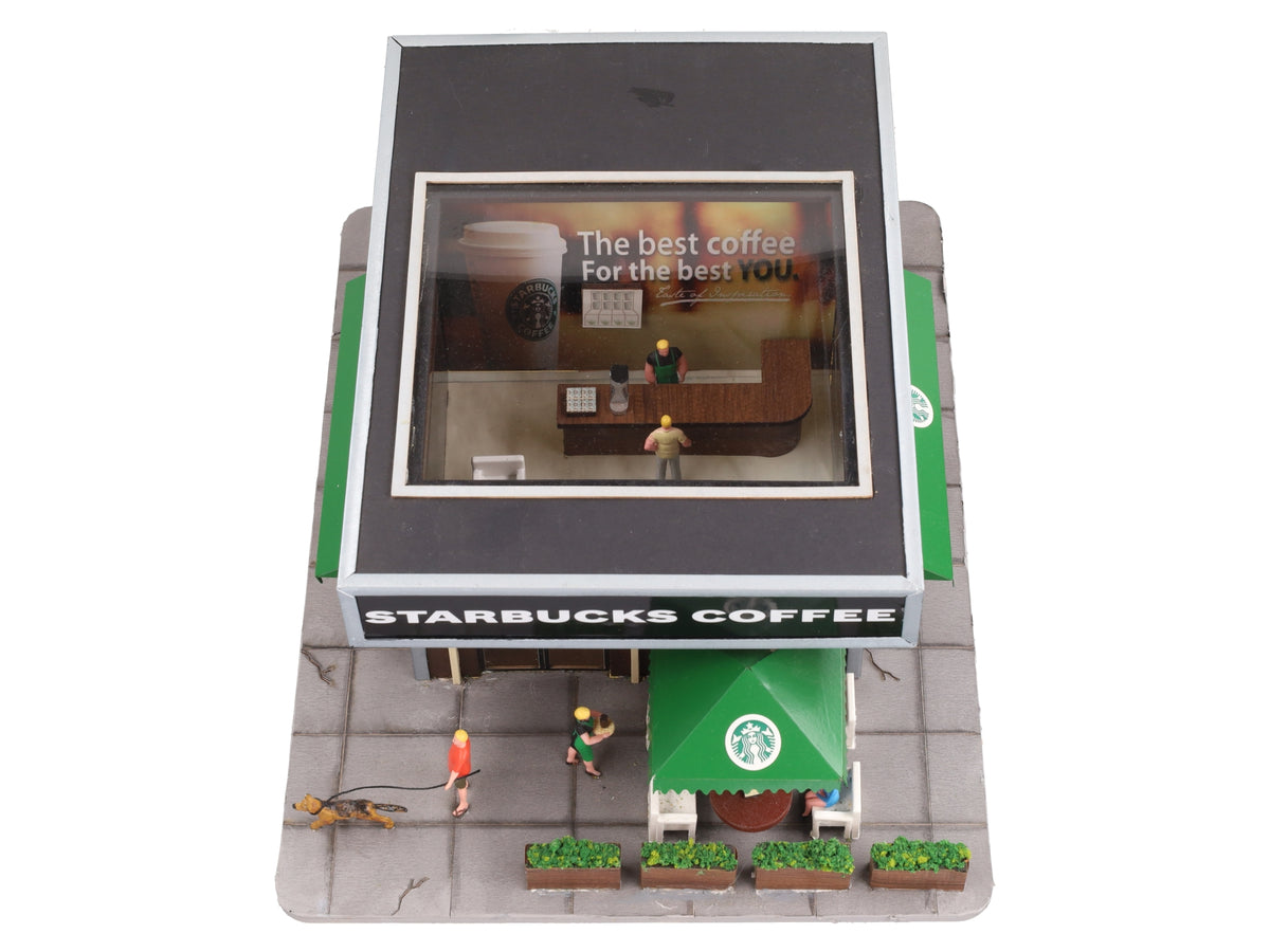 Menards 279-4325 O Gauge Assembled Starbucks Coffee Shop EX/Box