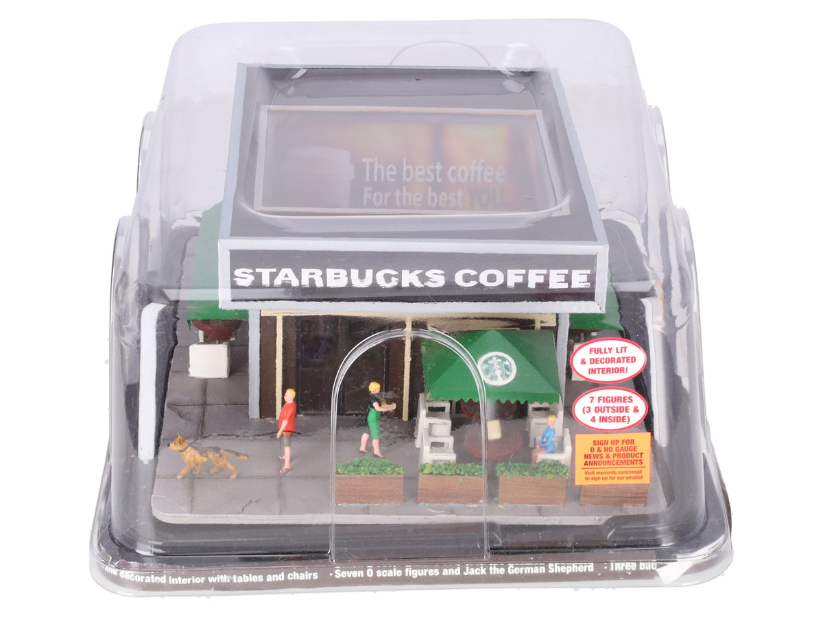 Menards 279-4325 O Gauge Assembled Starbucks Coffee Shop EX/Box
