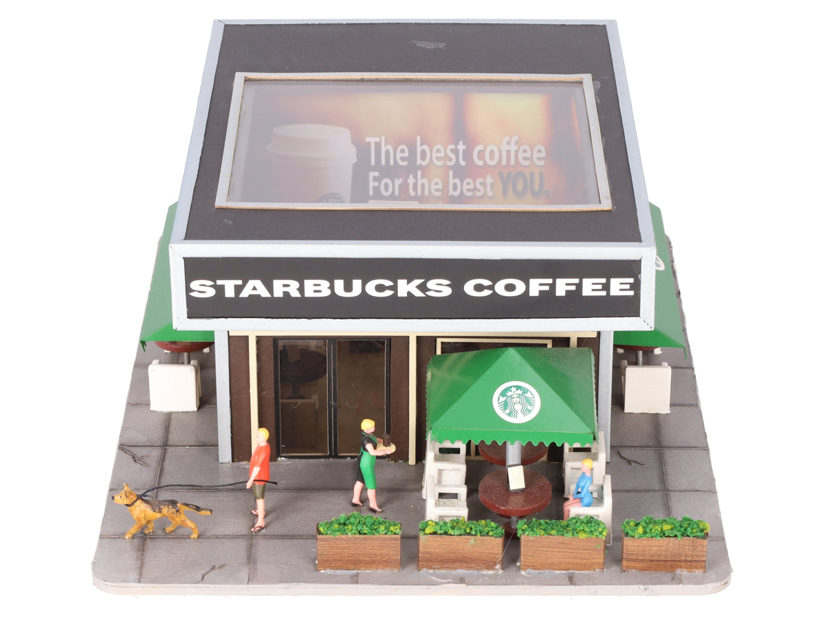 Menards 279-4325 O Gauge Assembled Starbucks Coffee Shop EX/Box