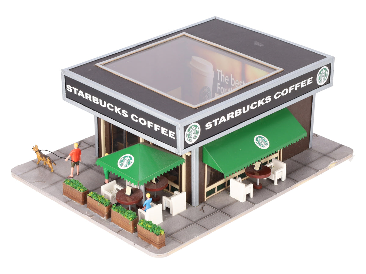 Menards 279-4325 O Gauge Assembled Starbucks Coffee Shop EX/Box