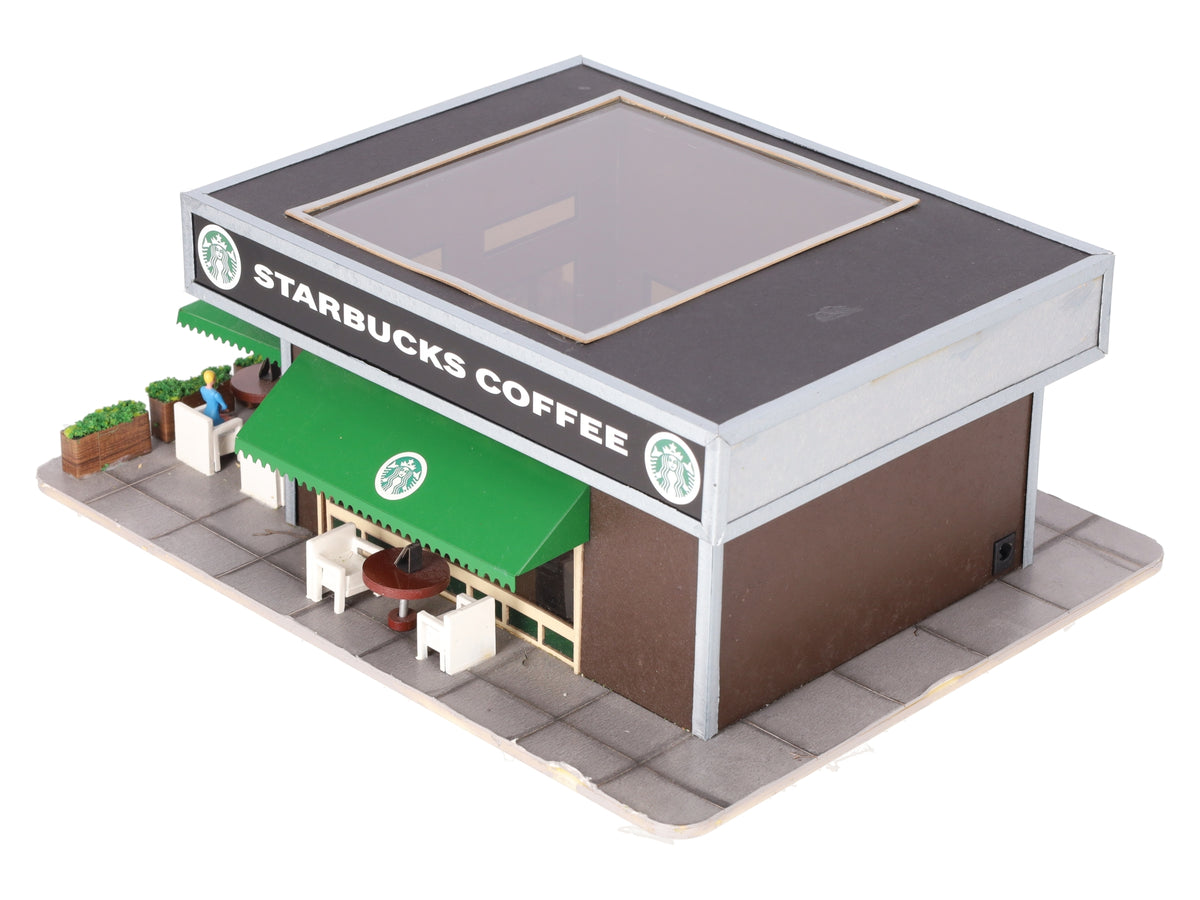Menards 279-4325 O Gauge Assembled Starbucks Coffee Shop EX/Box