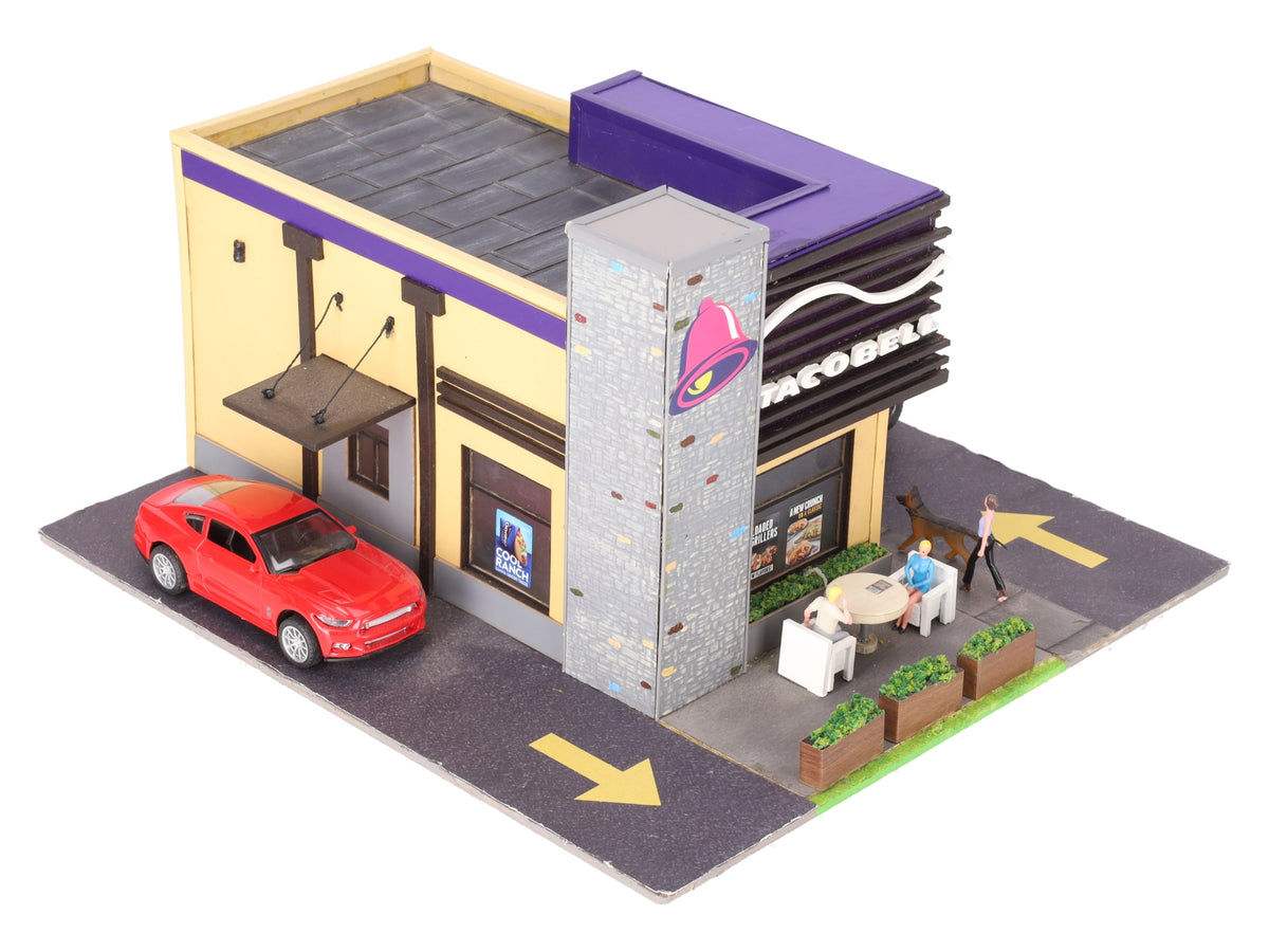 Menards 279-4451 O Scale Taco Bell Restaurant w/Lighting EX/Box