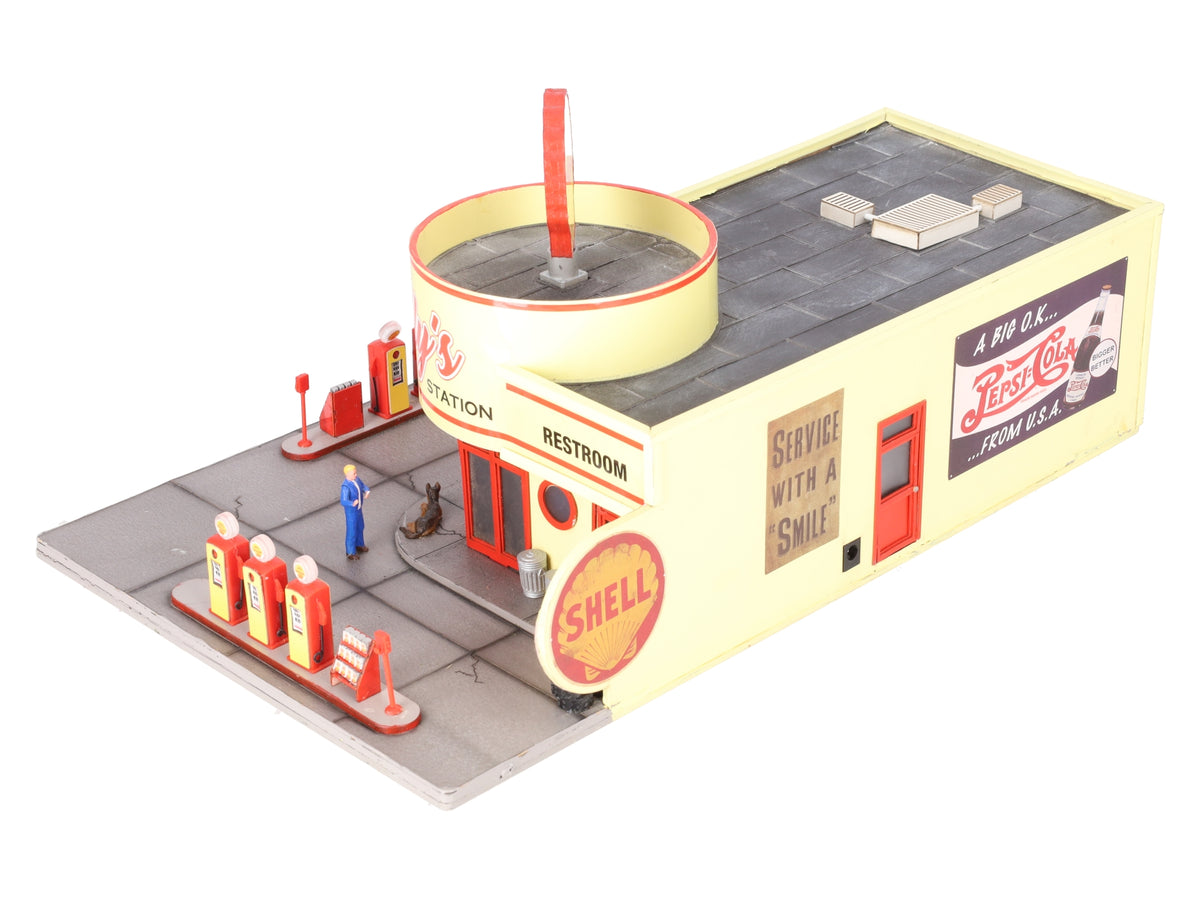 Menards 279-4431 O Gauge Wally's Service Station VG/Box