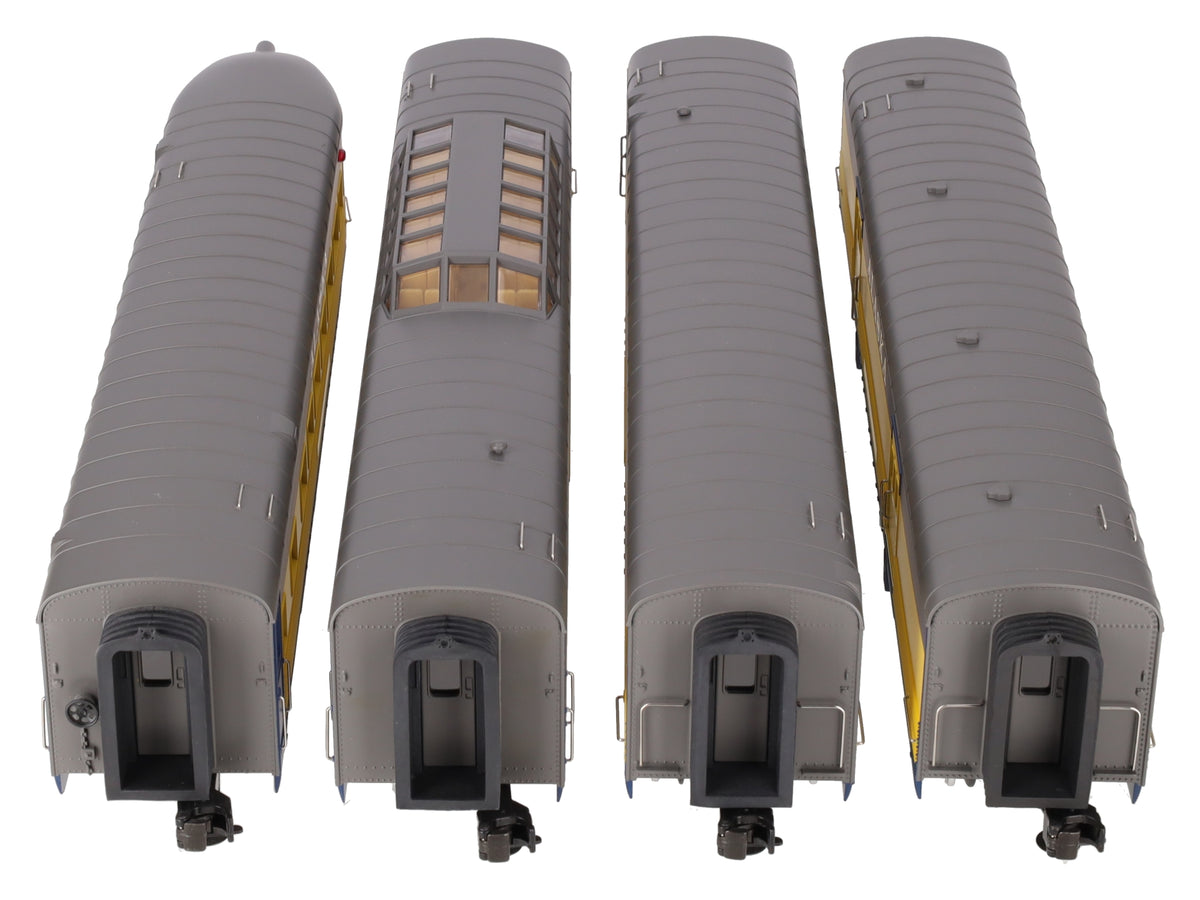 MTH 30-67009 O Alaska RailKing 60' Streamlined ABS Passenger Set (Set of 4) LN/Box