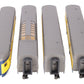 MTH 30-67009 O Alaska RailKing 60' Streamlined ABS Passenger Set (Set of 4) LN/Box