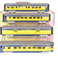 MTH 30-67009 O Alaska RailKing 60' Streamlined ABS Passenger Set (Set of 4) LN/Box
