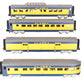 MTH 30-67009 O Alaska RailKing 60' Streamlined ABS Passenger Set (Set of 4) LN/Box