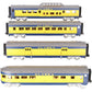 MTH 30-67009 O Alaska RailKing 60' Streamlined ABS Passenger Set (Set of 4) LN/Box