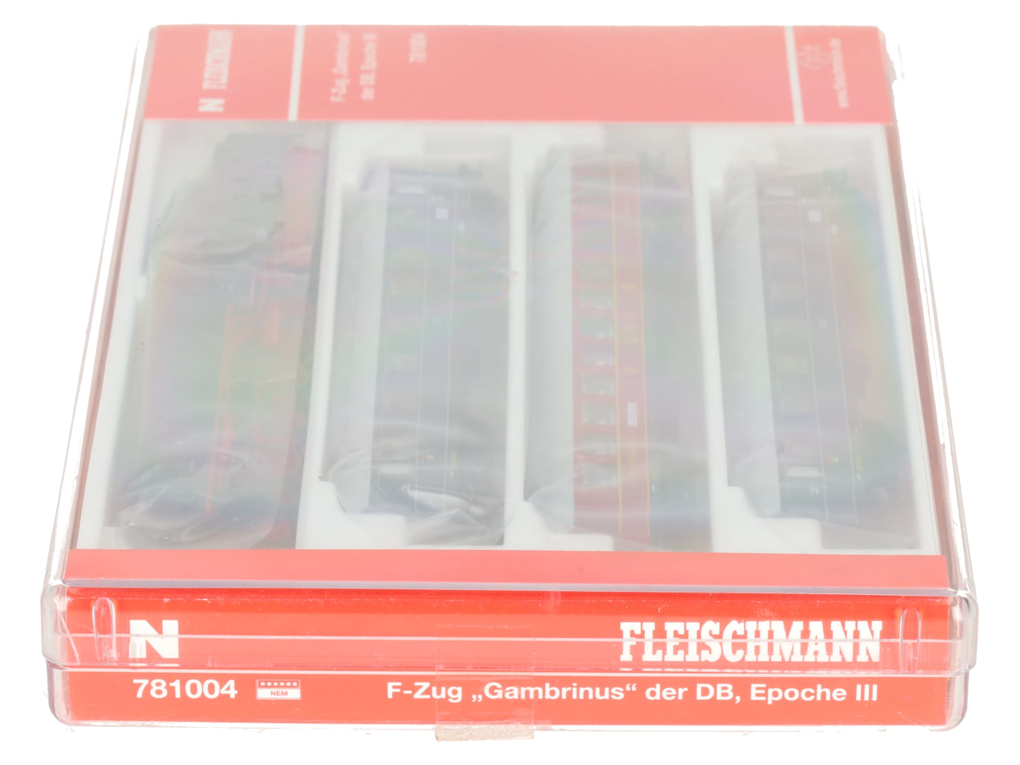 Fleischmann 781004 N DB "Gambrinus" Steam Locomotive & Passenger Car (Set of 4) LN/Box