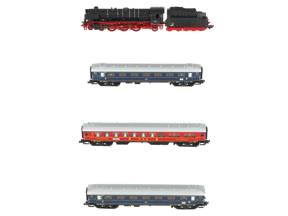 Fleischmann 781004 N DB "Gambrinus" Steam Locomotive & Passenger Car (Set of 4) LN/Box